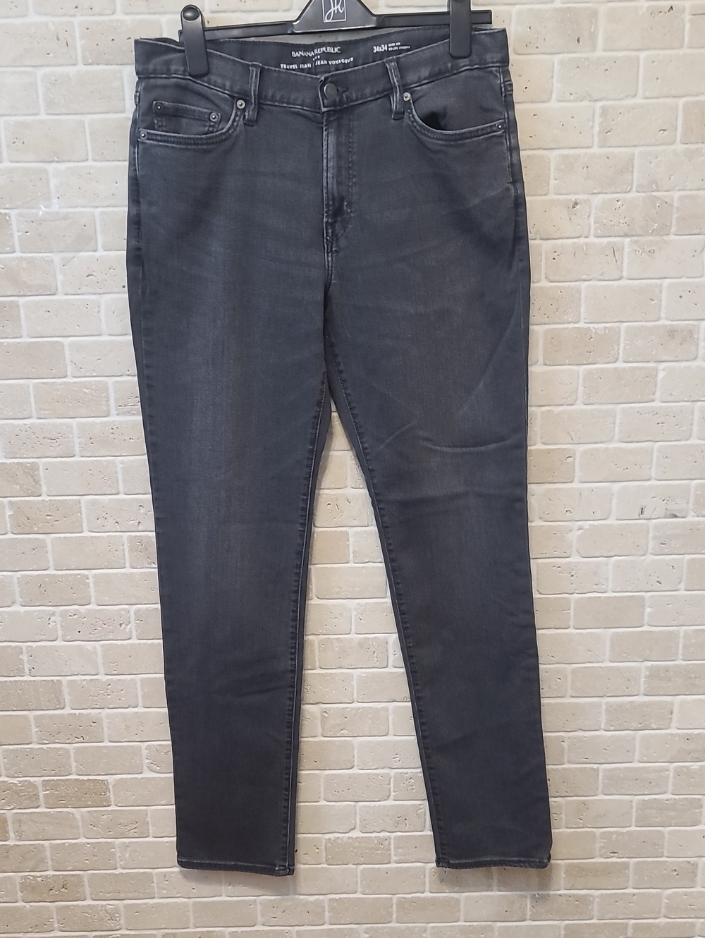 Men's Banana Republic Stretch Charcoal Gray Travel Jeans (Sz34/32)